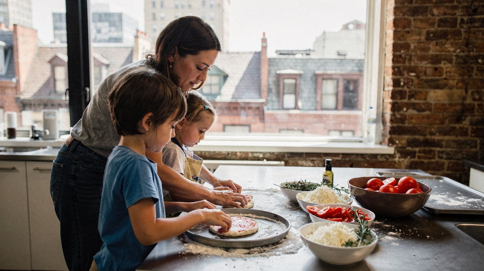 Cours de cuisine en famille à Chicago