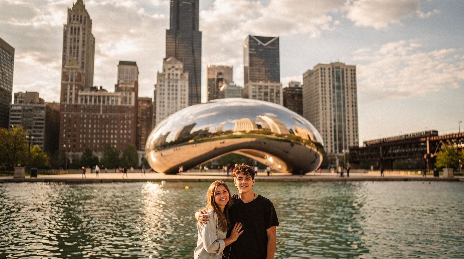 Séances photo professionnelles avec la skyline de Chicago